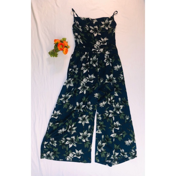 J.O.A. Tropical Navy Jumpsuit - Picture 3 of 3